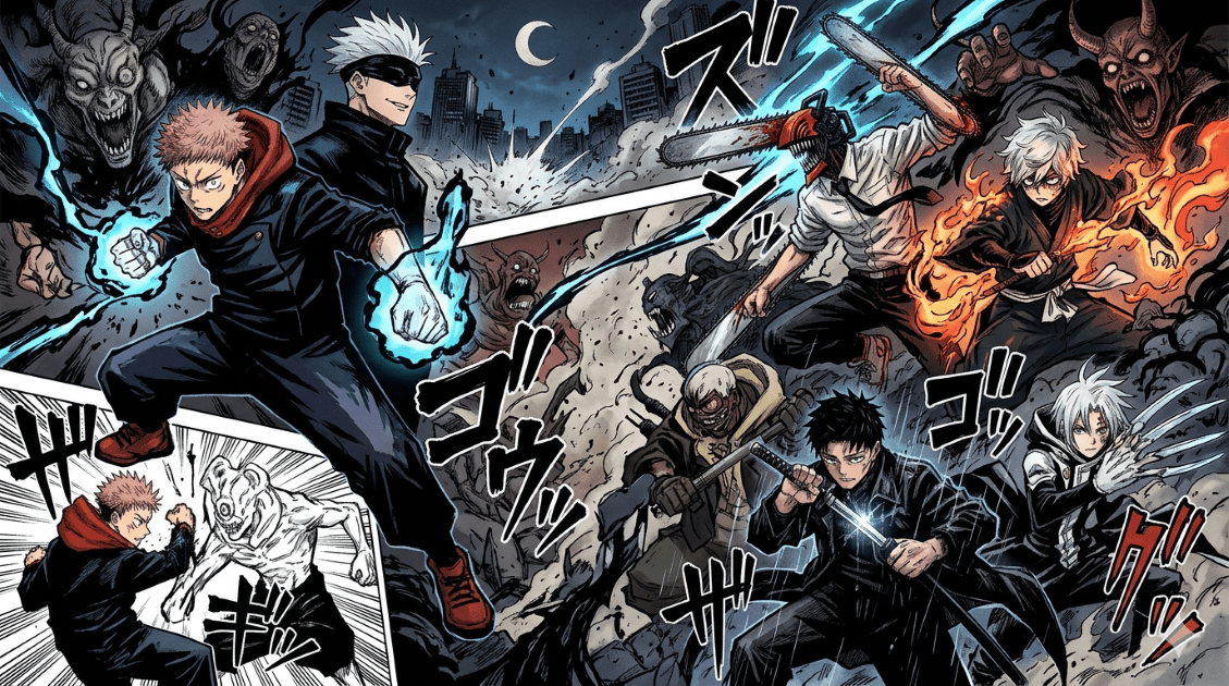 Manga-like-Jujutsu-Kaisen-dark-fantasy-manga-recommendations-MyAnimeList-dark-shonen